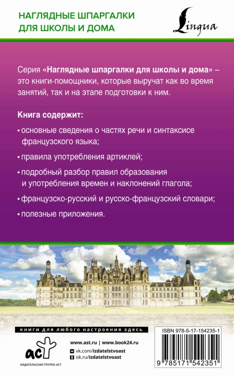 Французский язык для школьников. Все правила в таблицах и схемах