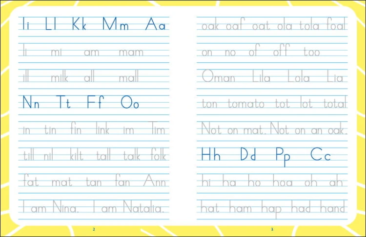 Writing words. English for kids