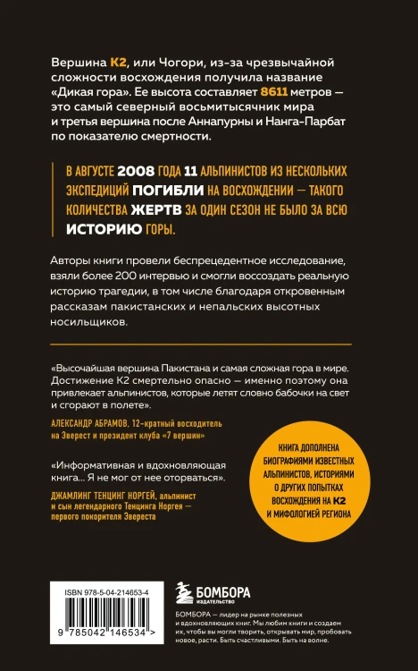Смертельный спуск. Трагедия на одной из самых сложных вершин мира — К2