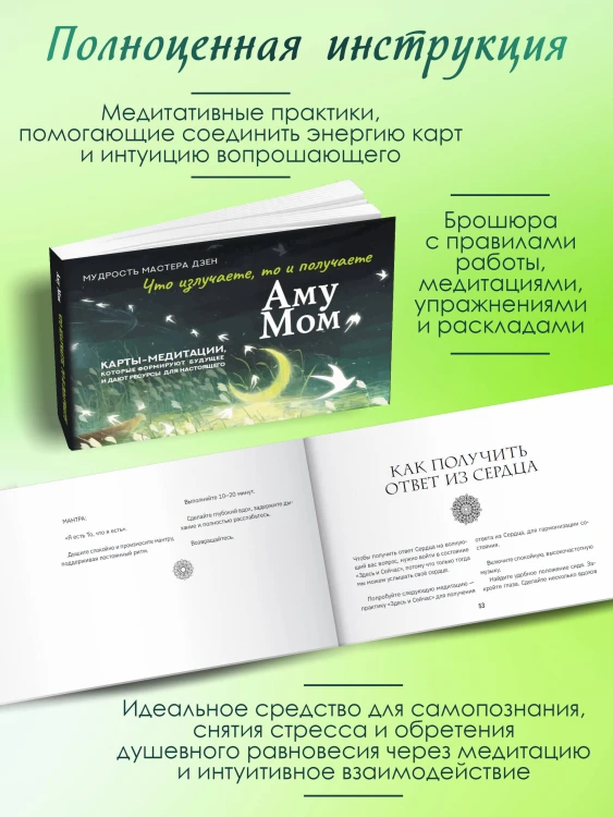 Что излучаете, то и получаете. Карты-медитации, которые формируют будущее и дают ресурсы для настоящего. Мудрость Мастера Дзен