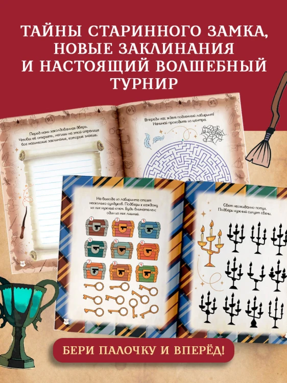 Школа чародейства и волшебства. Книга тайных лабиринтов и квестов