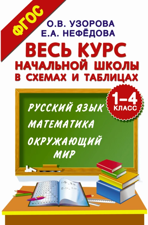 Весь курс начальной школы в схемах и таблицах. 1-4 класс. Русский язык, математика, окружающий мир